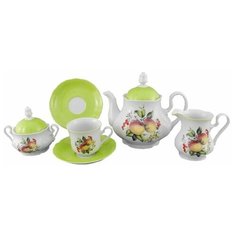Чайный сервиз на 6 персон 15 предметов Leander "Мэри-Энн /Спелые яблоки" / 158000