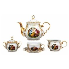 Чайный сервиз на 6 персон 15 предметов Leander "Верона /Мадонна перламутр" / 158148