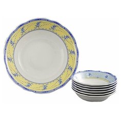 Набор салатников 7 предметов (23 см х 1 шт, 13 см х 6 шт) Leander "Мэри-Энн /Голубые цветы" / 157969