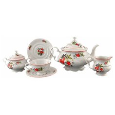 Чайный сервиз на 6 персон 15 предметов Leander "Соната /Земляника" / 158468