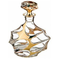 Графин для виски 800 мл Bohemia Jihlava "Calypso /С золотом" хрусталь Йиглава / 019129