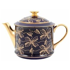 Заварочный чайник 400 мл Leander "Виндзор /Золотые цветы /фиолет" / 147228