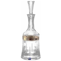 Графин для водки/ликера 1 л Crystalex CZ s.r.o. "Грация /8721" ручная дошлифовка срезов / 124881