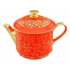 Заварочный чайник 400 мл Leander "Виндзор /Золотые цветы /алый" 1 / 158689