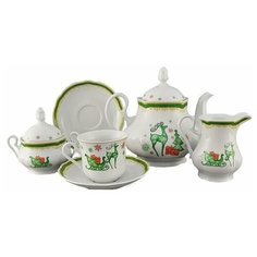 Чайный сервиз на 6 персон 15 предметов Leander "Мэри-Энн /Рождество" / 158005
