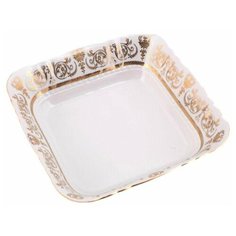 Салатник 17 см квадратный Leander "Соната /Золотая элегантность" / 158355