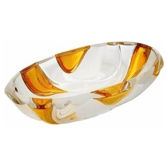 Ваза для фруктов 38 см овальная Bohemia Jihlava "Bamboo /с золотом" / 120319