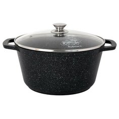 Кастрюля KUKMARA "Мраморная" кмт652а, объем 6,5 л.