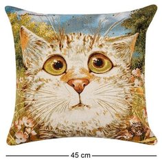 Подушка гобеленовая Усатый-полосатый 45х45 ANG-1105/1 113-504769 Artangels