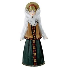 Кукла коллекционная фарфоровая в Женском праздничном костюме. Потешный промысел