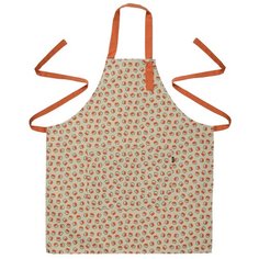 Фартук из хлопка с графичным принтом Ягоды russian north, 81х69 см Tkano