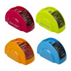 Точилка ручная пластиковая BraubergRoll (1 отверстие, с контейнером) 24шт. (228464)