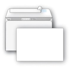 Конверт почтовый E65 Packpost OfficePost (110х220, 80г, стрип) белый, 1000шт.