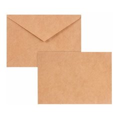 Конверт почтовый C6 Brauberg (114x162, 90г, декстрин) крафт, 50шт., 6 уп. (С6НКж-50)
