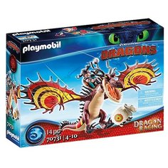 Конструктор Playmobil Dragons 70731 Сморкала и Крюкоклык