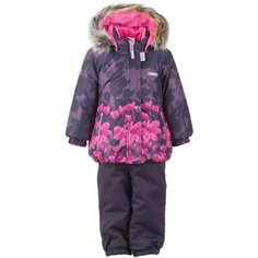 Комплект с полукомбинезоном KERRY MIINA K20413 A (02540 / 06010 / 02400) размер 86, фиолетовый/розовый