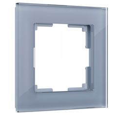 W0011115/ Werkel Рамка на 1 пост Favorit (серый,стекло) Веркель