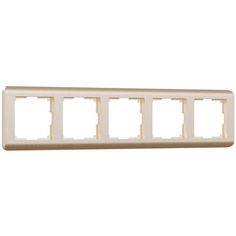 W0052111/ Werkel Рамка на 5 постов Stream (шампань) Веркель