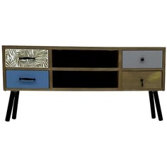 Комод с четырьмя ящиками и двумя полками ЭкоДизайн