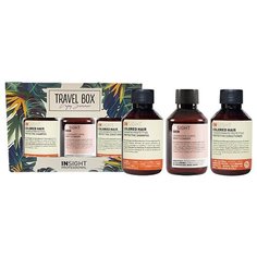 INSIGHT Набор TRAVEL BOX COLORED HAIR (шампунь и кондиционер 100 мл + гель для тела 100 мл)