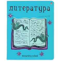 Тетрадь предметная 48Л, серия "школа волшебства" литература Альт
