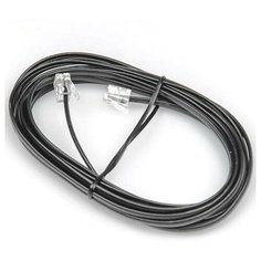 Кабель для телефона Dialog CT-0130 black RJ11-RJ14 патч-корд 6p4c чёрный - 3 метра