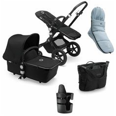 Bugaboo Коляска 2 в 1 Cameleon3 Plus Black/Black/Black+ зимний комплект Vapor Blue