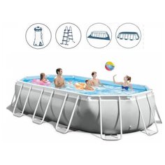 Бассейн каркасный Intex PRISM FRAME OVAL 503х274х122 см