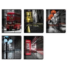 Тетради 48 листов серия "Города. Контрасты NEW". Набор 5 шт. Цена за 5 штук. Альт