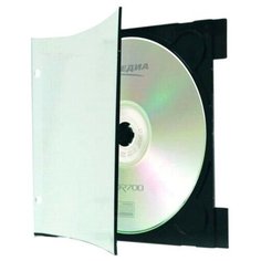 Коробка на 1 CD slim тонкая 3мм А-Медиа ClipTray