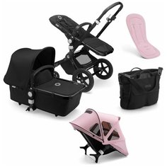 Bugaboo Коляска 2 в 1 Cameleon3 Plus Black/Black/Black+ летний комплект Soft Pink