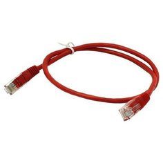 Патч-корд Exegate EX258384RUS UTP CAT5e RJ-45 кабель 0.5 метра - красный