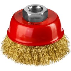 Щетка чашечная для УШМ (латунированная проволока 0,3 мм, 60 мм) MIRAX 35142-060 15924392