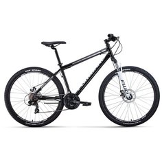 Горный (MTB) велосипед FORWARD Sporting 27.5 2.0 Disc (2021) черный/белый 19" (требует финальной сборки)