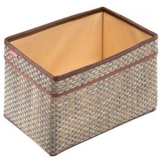 CASY HOME корзина для хранения с ручками 28х18х18см бежевый ВА-072