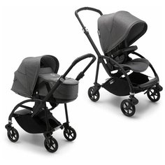 Bugaboo Bee6 коляска 2 в 1 Black/Grey Melange/Grey Melange