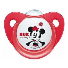 Пустышка NUK Disney Микки Маус силикон 6-18м + контейнер