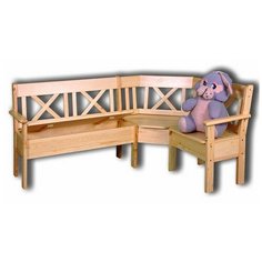 Скамья Вокко угловая 21-501 Дом Мебели из сосны