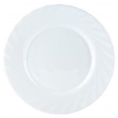 Тарелка десертная Luminarc "Трианон" 195мм, стеклянная, белая, 1шт.