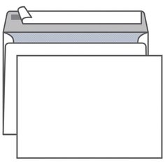 Конверт почтовый C4 KurtStrip (229x324, 100г, стрип) белый, 500шт. (1657) Курт