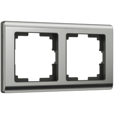 W0021602/ Werkel Рамка на 2 поста Metallic (глянцевый никель) Веркель
