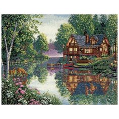 Dimensions Набор для вышивания крестиком Уютный коттедж 41 x 30 см (35183)