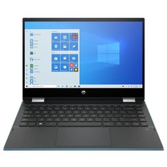 Ноутбук HP PAVILION x360 14-dw0041ur (Intel Core i5-1035G1 1000MHz/14"/1920x1080/8GB/512GB SSD/Intel UHD Graphics/Windows 10 Home) 249X2EA, сине-зеленый/пепельно-серый