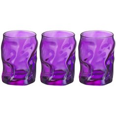 Набор стаканов 3 шт. 300 мл фиолетовых SORGENTE Bormioli Rocco 340423Q04321990