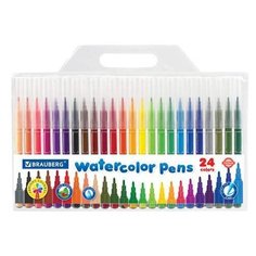 BRAUBERG Набор фломастеров Premium Классические, 24 шт. (151936)