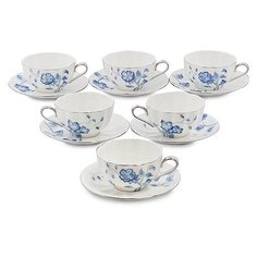 Чайный набор на 6 перс. Голубая бабочка JS-32 113-451603 Pavone