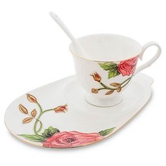 Чайная пара Золотая Роза Рафаэлло JS-17 113-451588 Pavone