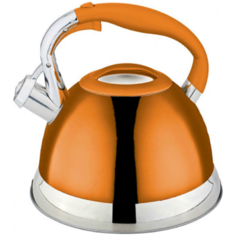 Чайник металлический со свистком ZILLINGER 2.7 л, оранжевый
