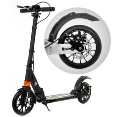 Городской самокат Urban Scooter Disk с дисковым тормозом чёрный