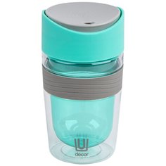 Термокружка TRAVEL CUP с двойными стенками тритан 350мл Decor